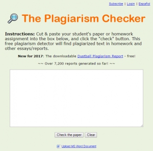 The Plagiarism Checker