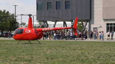 SUU Flight Program made a visit to Innovation High School to share some career opportunities in the aviation industry